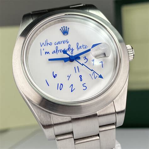 rolex sorry i'm late|Who Cares I'm Already Late Rolex: A MAD Paris x Colette Collab.